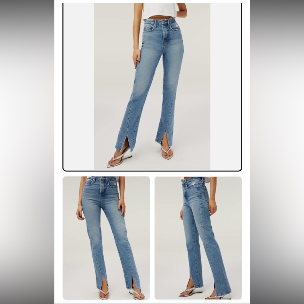 Good American Good Boy Straight Leg Jeans